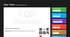 Desktop Screenshot of cleartoken.com